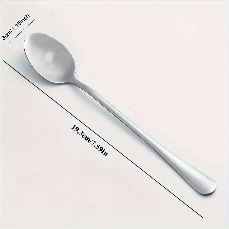 1pc Salem Silver Mirror Polished Stainless Steel Spoon Funny Cool Cute Non-Electric No Fea