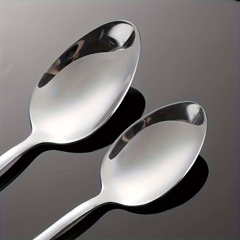 1pc Salem Silver Mirror Polished Stainless Steel Spoon Funny Cool Cute Non-Electric No Fea