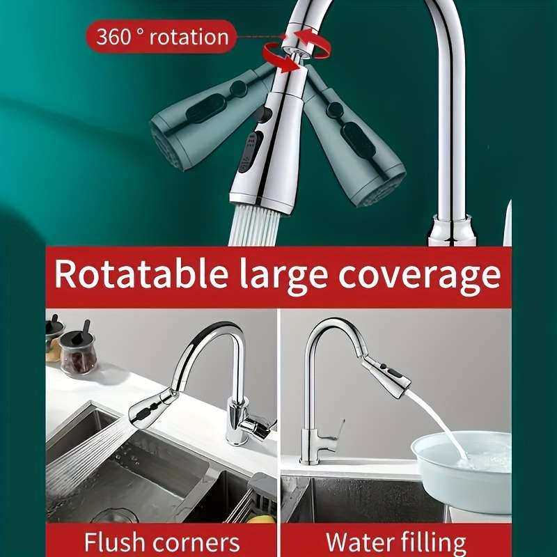 1pc Modern Kitchen Faucet RV Kitchen Faucet Polished Treatment Single Hole Installation Kitc