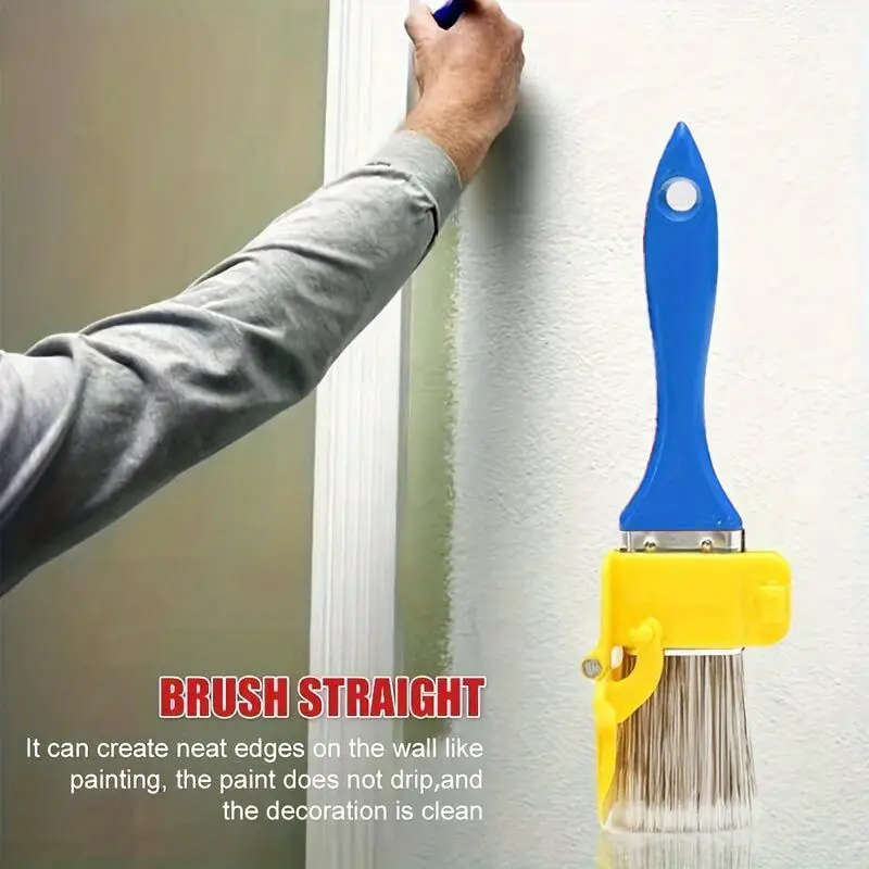 1pc Imitation Wool Paint Brush Latex Paint Trim Edge Color Separator for Living Room Outdoor Bathroo