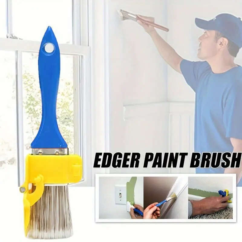 1pc Imitation Wool Paint Brush Latex Paint Trim Edge Color Separator for Living Room Outdoor Bathroo