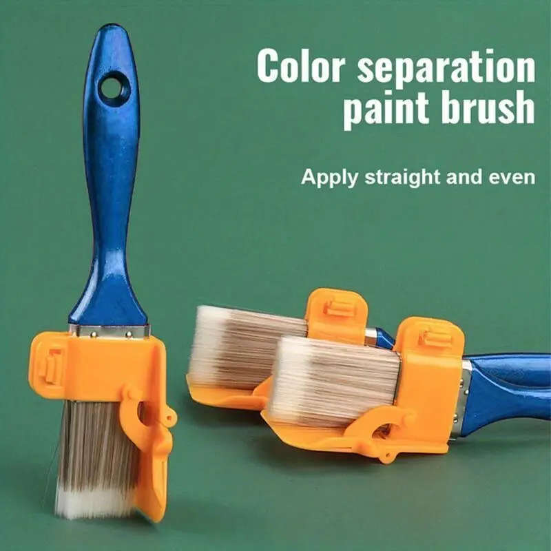 1pc Imitation Wool Paint Brush Latex Paint Trim Edge Color Separator for Living Room Outdoor Bathroo