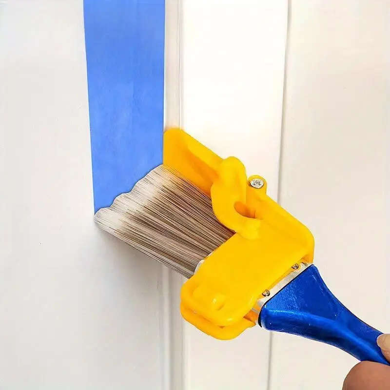 1pc Imitation Wool Paint Brush Latex Paint Trim Edge Color Separator for Living Room Outdoor Bathroo