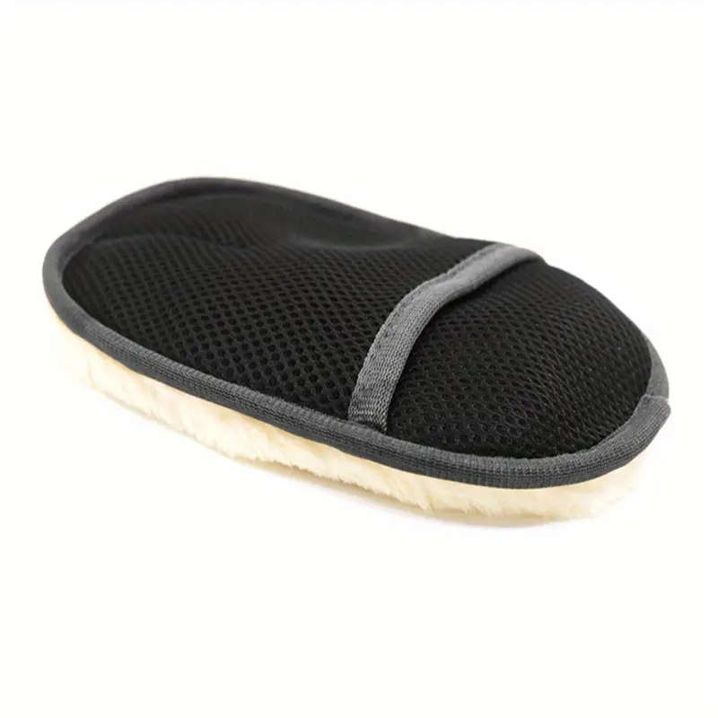 Soft Wool Car Wash Mitt Scratch-Free Auto Cleaning Glove Reusable Dusting Brush Universal Fit Detail
