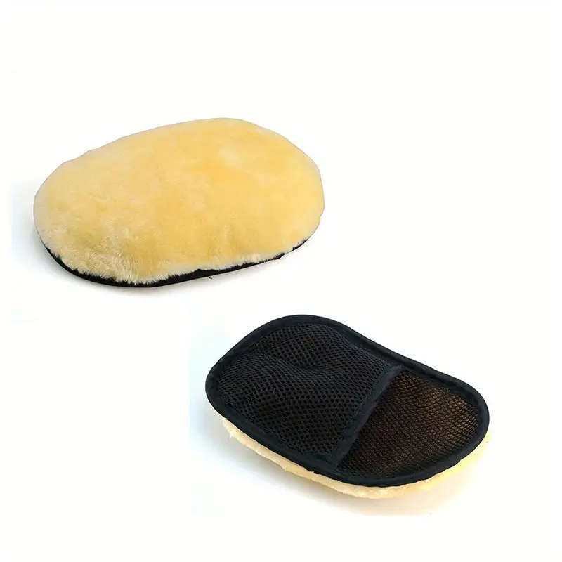 Soft Wool Car Wash Mitt Scratch-Free Auto Cleaning Glove Reusable Dusting Brush Universal Fit Detail