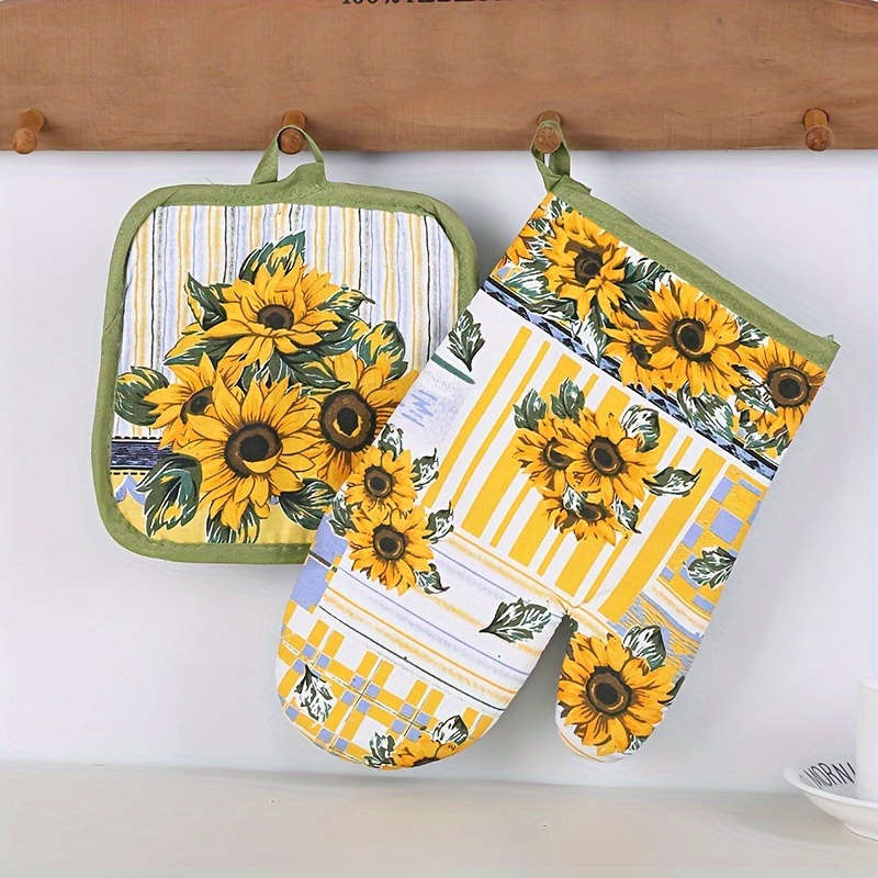 2pcs Creative Insulation Pad Gloves Microwave Oven And Dishwasher Safe Keep Your Hands W