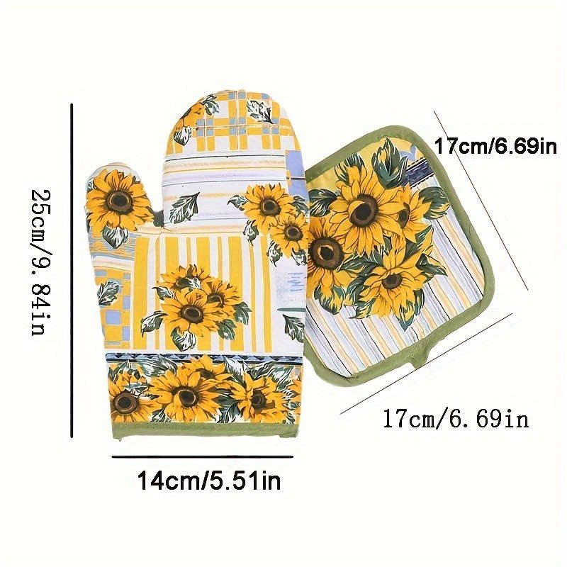 2pcs Creative Insulation Pad Gloves Microwave Oven And Dishwasher Safe Keep Your Hands W