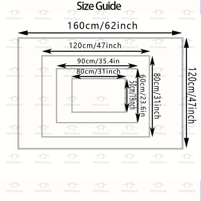 1Pc 60x90cm 23.6x35.5inch Floor Mat