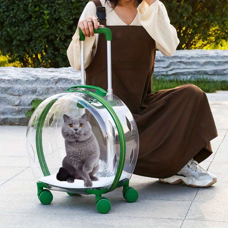 1pc Greensize Upgrade with door and shoulder strap Pet Bag