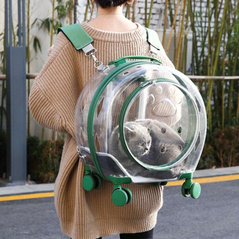 1pc Greensize Upgrade with door and shoulder strap Pet Bag