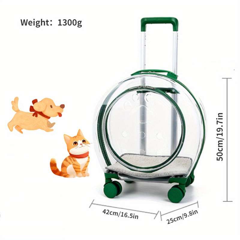 1pc Greensize Upgrade with door and shoulder strap Pet Bag