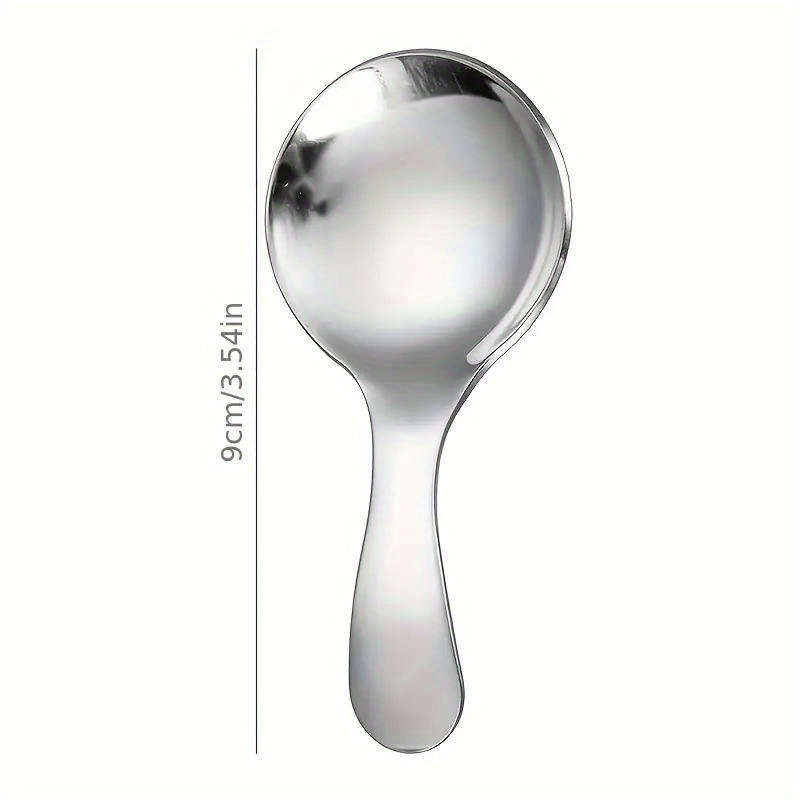 6pcs Stainless Steel Mini Spoons 3.5  Short Handle for Coffee Tea Desserts More Durable