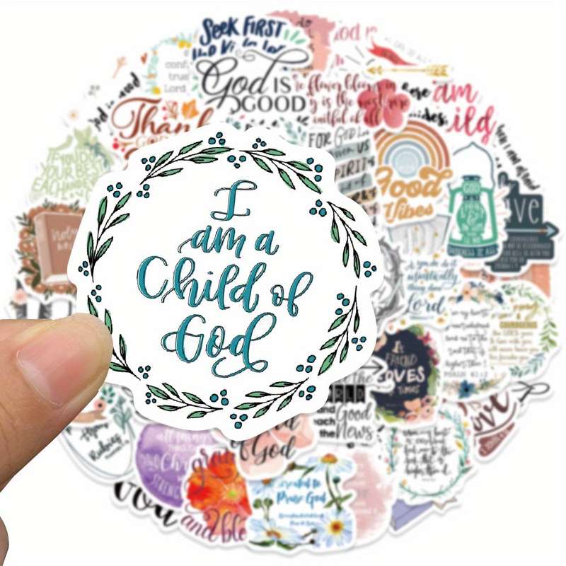 52pcs Jesus Christian Themed Stickers