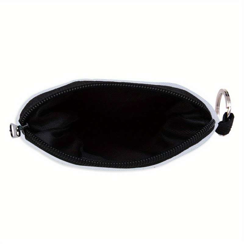 1pc Women'S Stylish Rose Skull Zipper Pouch Durable Polyester Coin Purse with Intricate 3D Print