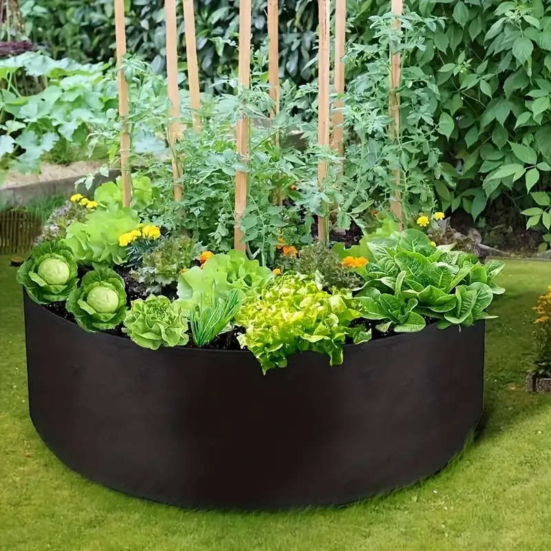 Planting Bag Thick Fabric Round Raised Garden Bed Planter