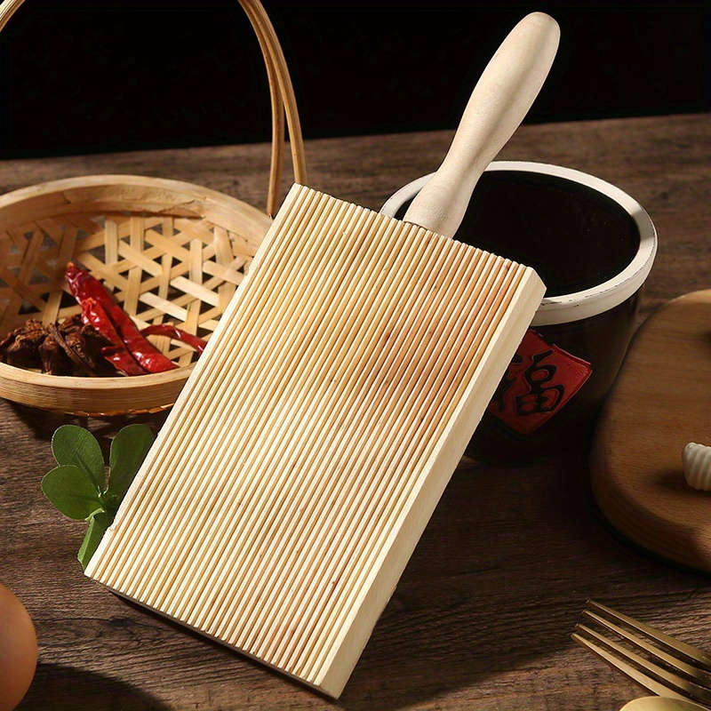 1pc Wooden Garganelli Board for Gnocchi Macaroni Mini Kitchen Cooking Tool Food Contact Safe D