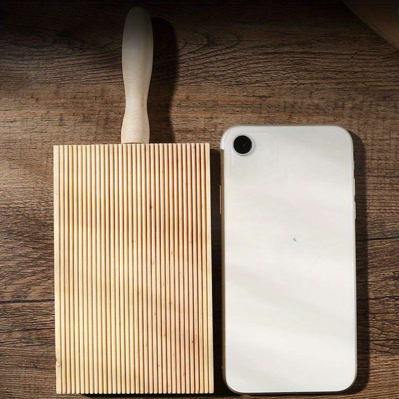 1pc Wooden Garganelli Board for Gnocchi Macaroni Mini Kitchen Cooking Tool Food Contact Safe D