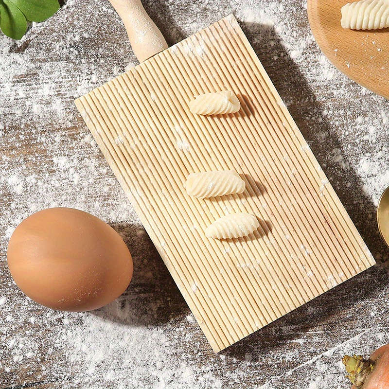 1pc Wooden Garganelli Board for Gnocchi Macaroni Mini Kitchen Cooking Tool Food Contact Safe D