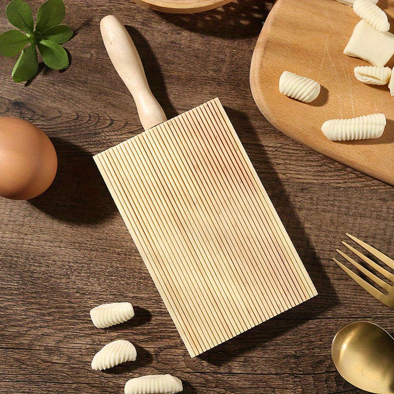 1pc Wooden Garganelli Board for Gnocchi Macaroni Mini Kitchen Cooking Tool Food Contact Safe D