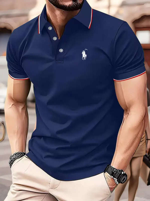 Mens Golf Shirt - Breathable - Size: Large UK 40