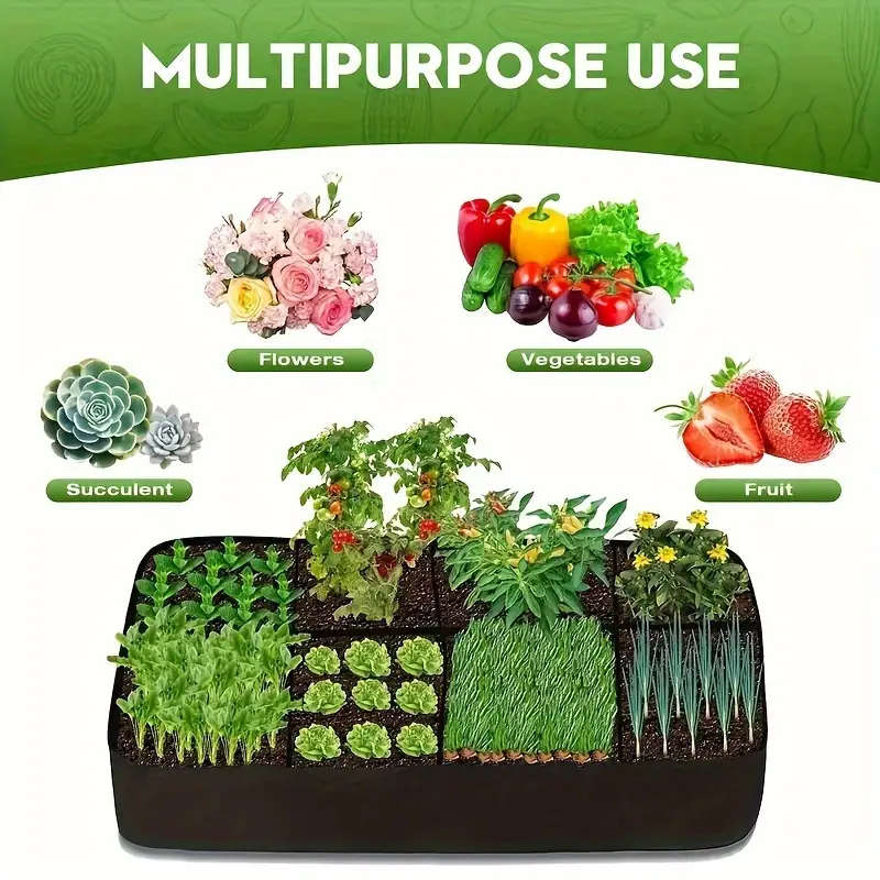 Extra Large 8 Grid Raised Garden Bed Kit