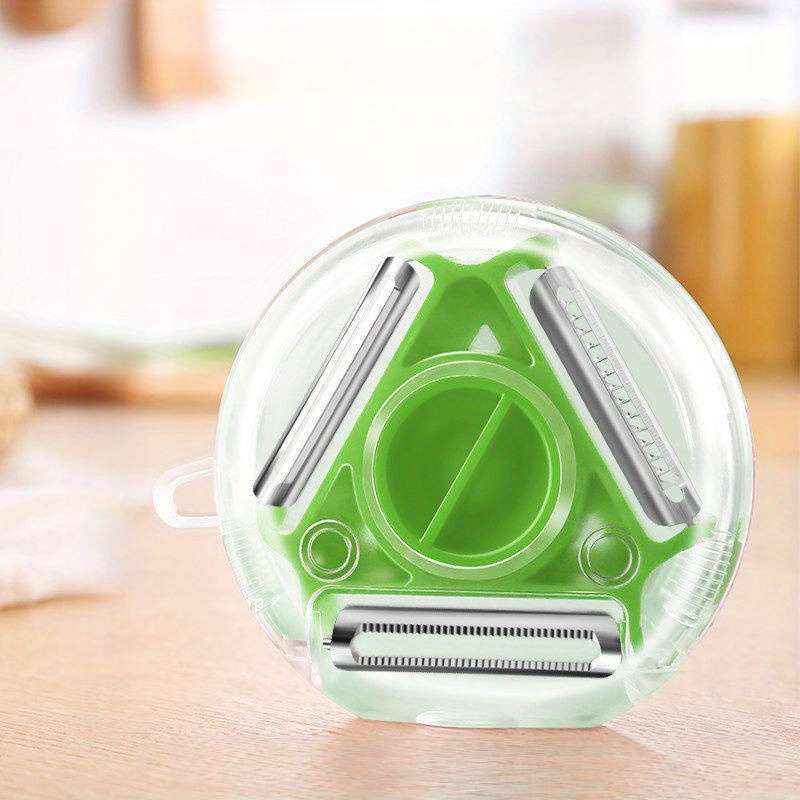 1pc Three-in-One Peeler Kitchen Household Multi-Functional Scraping Potato Grater Chopper Parer Sil