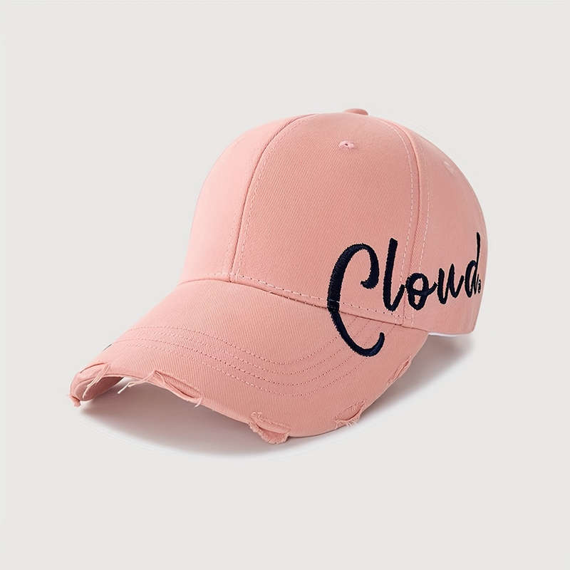 1pc Urban Style Embroidered Adjustable Baseball Cap with Sun Protection Unisex Casual Streetwear P