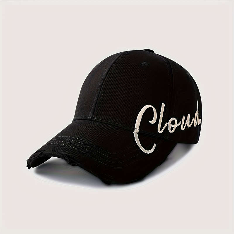1pc Urban Style Embroidered Adjustable Baseball Cap with Sun Protection Unisex Casual Streetwear P