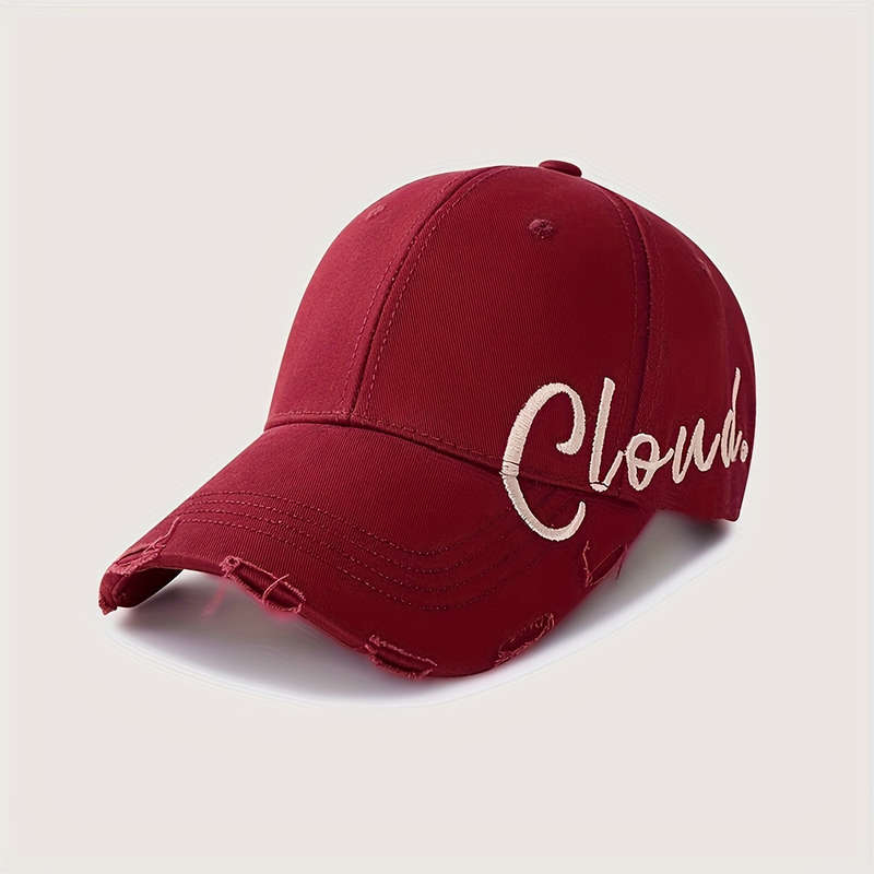 1pc Urban Style Embroidered Adjustable Baseball Cap with Sun Protection Unisex Casual Streetwear P