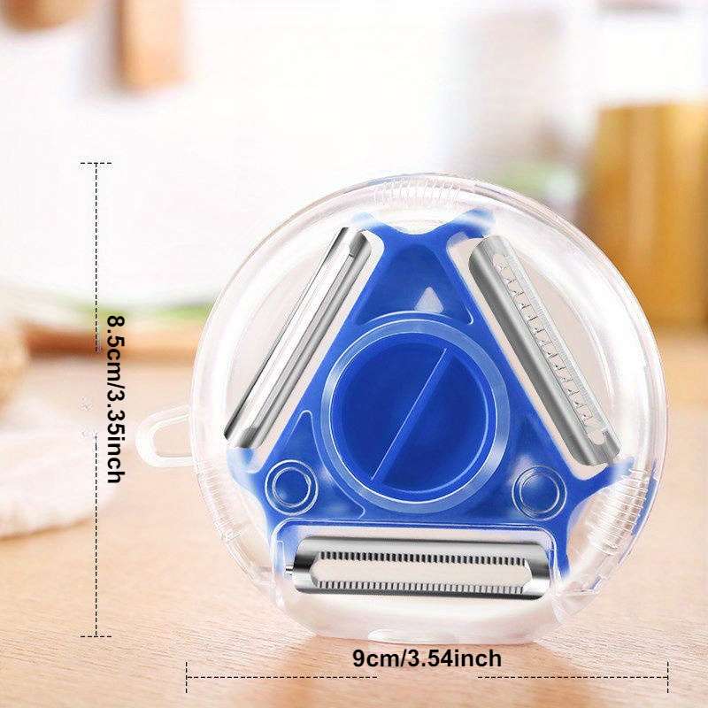 1pc Three-in-One Peeler Kitchen Household Multi-Functional Scraping Potato Grater Chopper Parer Sil