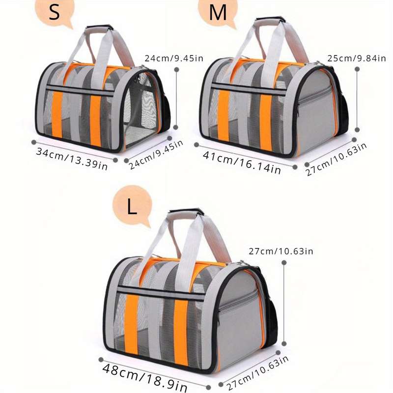 1pc Blue With Whitesize Small 34*24*24cm 0.67kg Pet Bag
