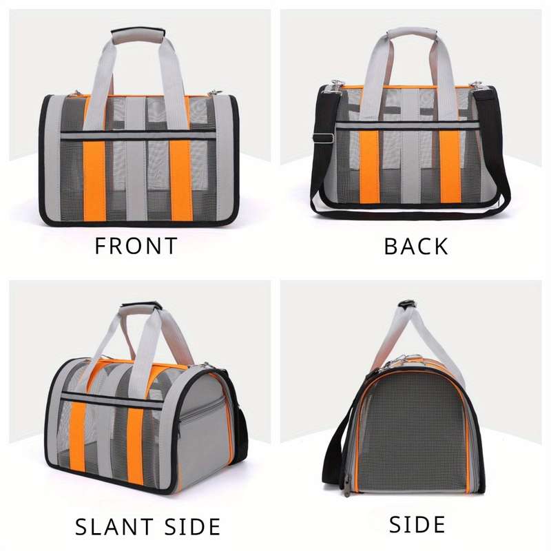 1pc Blue With Whitesize Small 34*24*24cm 0.67kg Pet Bag