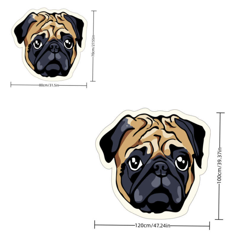 1Pc 70x80cm Floor Mat