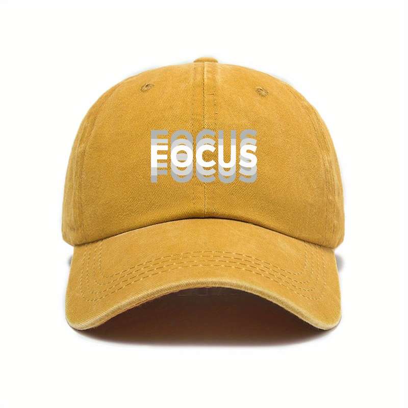 1pc Urban Style Vintage Casual Baseball Cap Adjustable Fit Sun Protection Polyester Essential