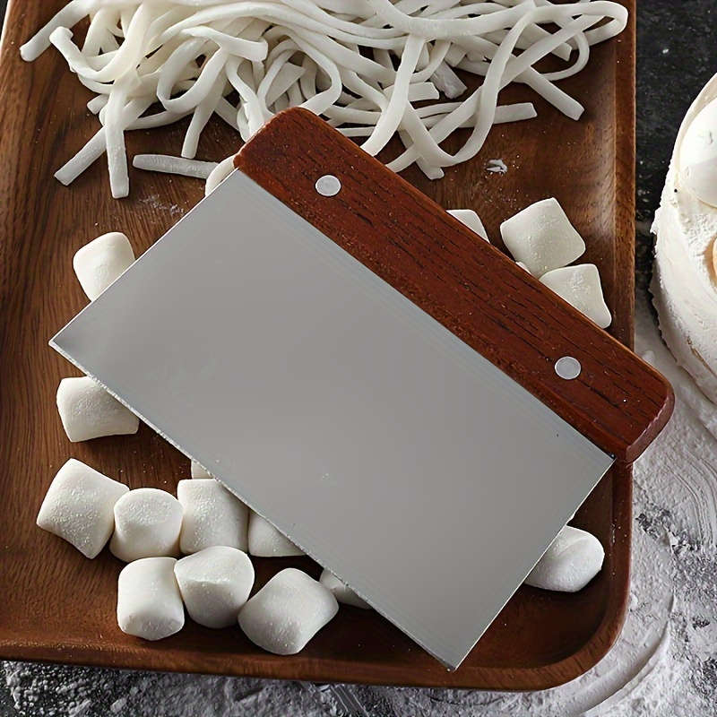 1pc Stainless Steel Paring Knife Multifunctional Vegetable Chopper Dough Cutter and Baking Tool