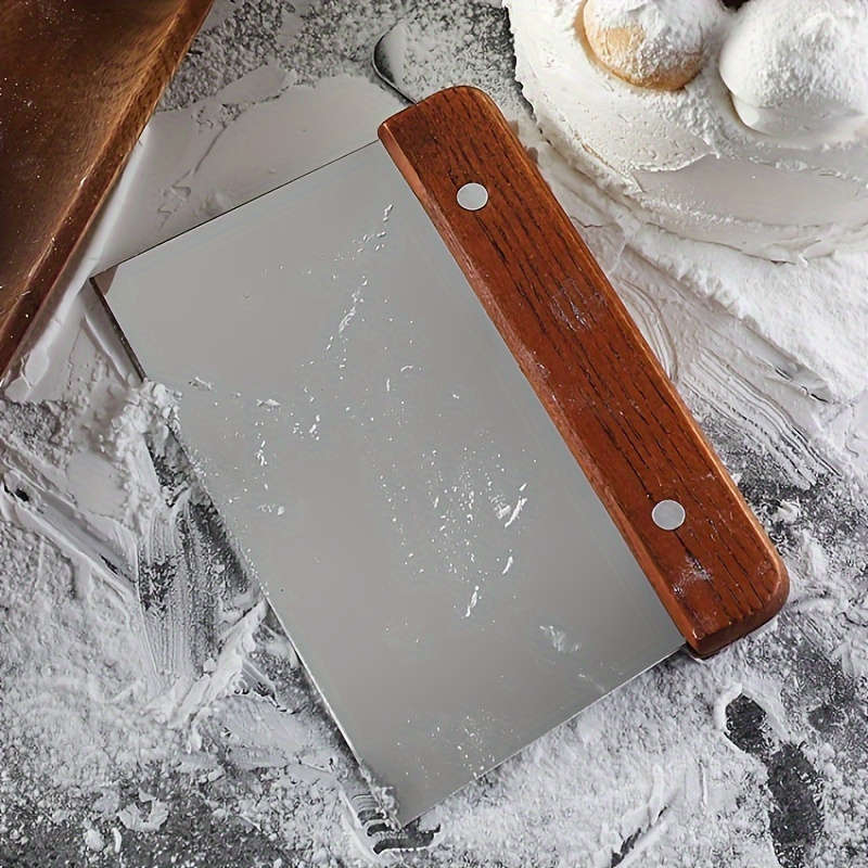 1pc Stainless Steel Paring Knife Multifunctional Vegetable Chopper Dough Cutter and Baking Tool
