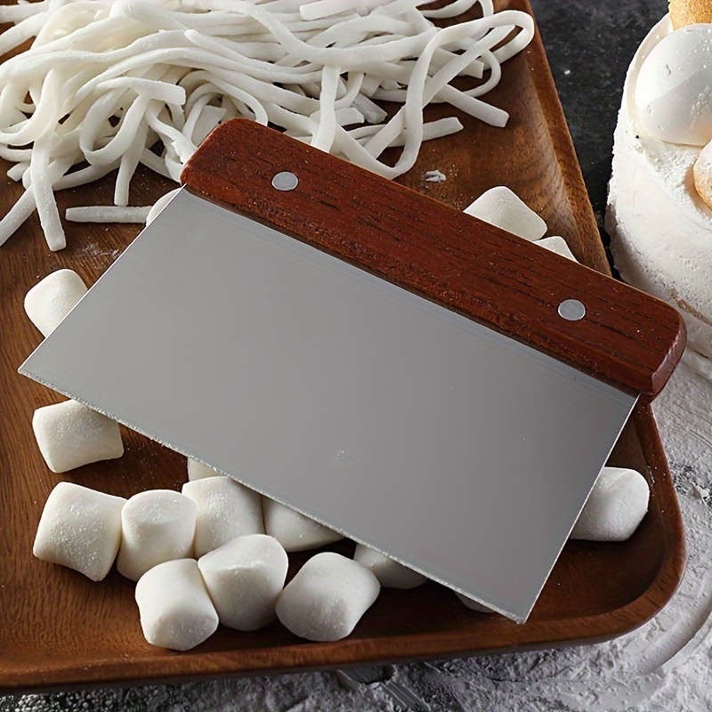 1pc Stainless Steel Paring Knife Multifunctional Vegetable Chopper Dough Cutter and Baking Tool