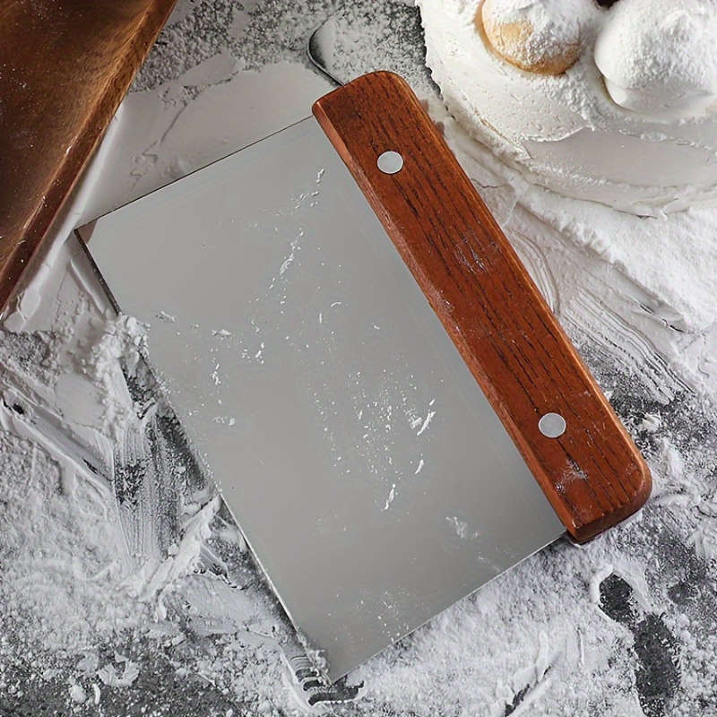 1pc Stainless Steel Paring Knife Multifunctional Vegetable Chopper Dough Cutter and Baking Tool