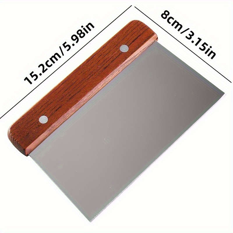 1pc Stainless Steel Paring Knife Multifunctional Vegetable Chopper Dough Cutter and Baking Tool