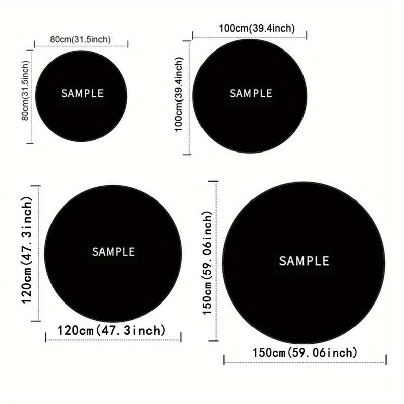 1Pc 120cm 47.24inch Floor Mat