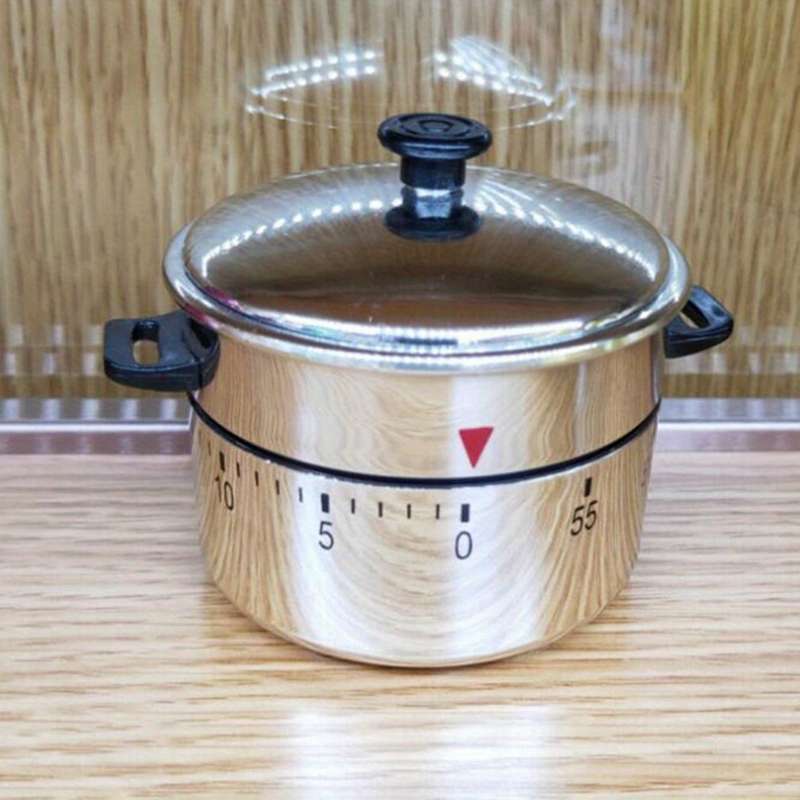 1pc 60-Minute Mechanical Kitchen Timer Adjustable Cooking Countdown Time Manager Suitable f