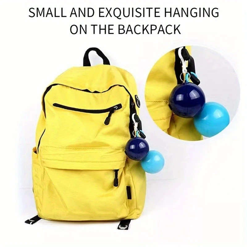 1pc Compact Disposable Waterproof Raincoat Keychain Lightweight Easy to Carry Ideal for Hiking Trave