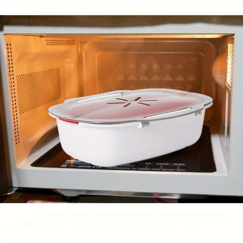 1pc Versatile Microwave Steamer for Vegetables Fish and Meat Easy-to-Use Kitchen Gadget