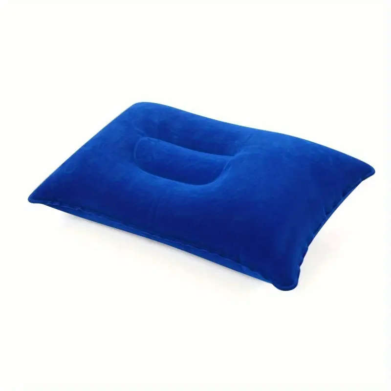 1pc Versatile Preppy Inflatable Pillow for Office Camping Hiking Travel and Nap Ultralight PVC Easy