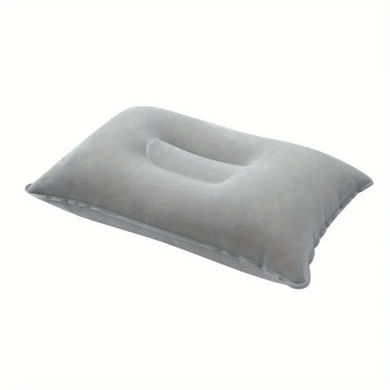1pc Versatile Preppy Inflatable Pillow for Office Camping Hiking Travel and Nap Ultralight PVC Easy