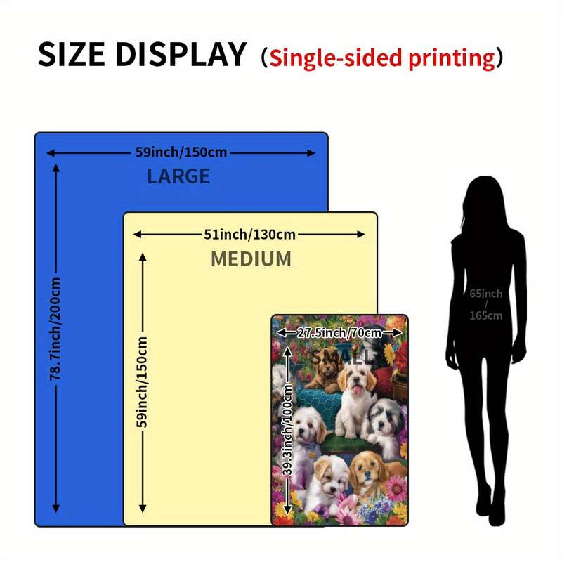 1ps Blanket Color Style1 size 130x150cm