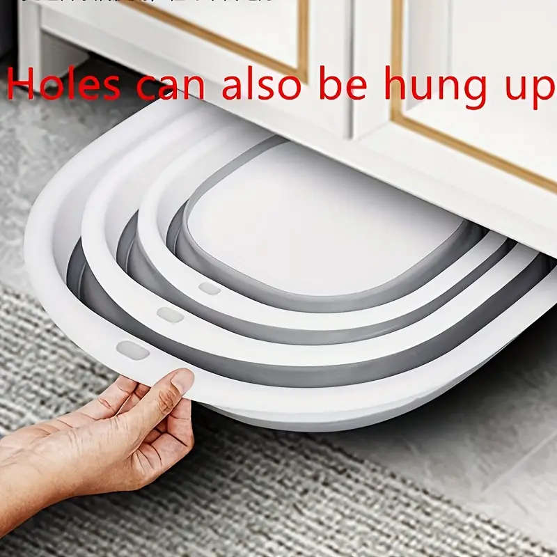 3pcs Foldable Multi-Functional Basin Space-Saving Versatile for Face Washing Vegetable Rinsing Under