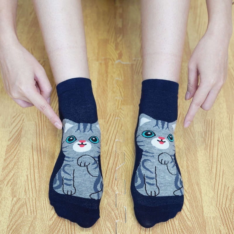 Sock Cut Animal 5 Pairs Size Us 5 9  Eu 35 41