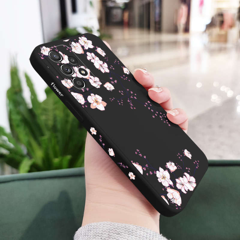 1pc Black For Samsung Galaxy A52 Phone Cases