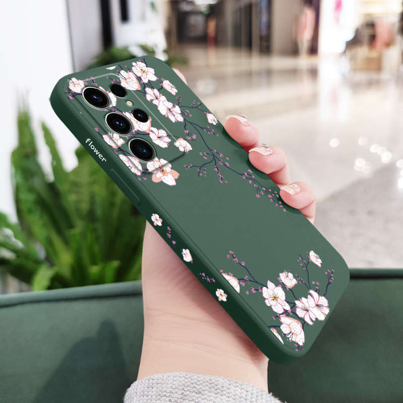1pc Green For Samsung Galaxy S21 Ultra 5G Phone Cases